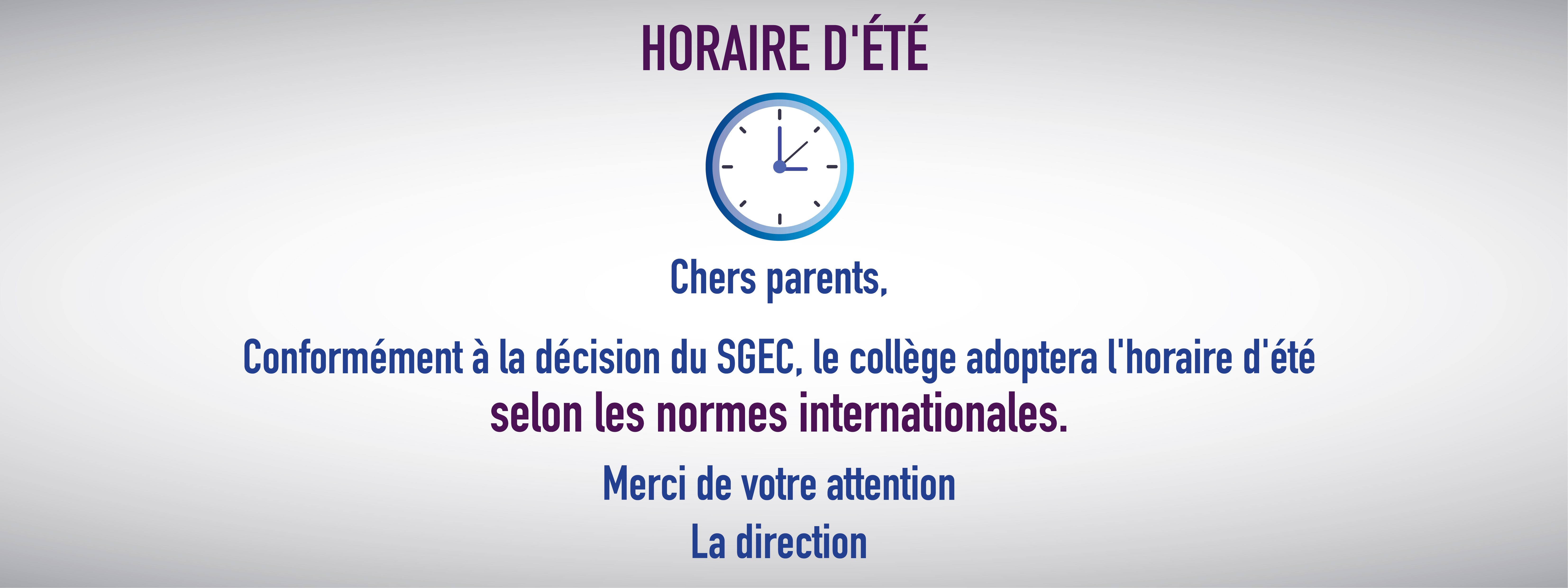 Horaire 